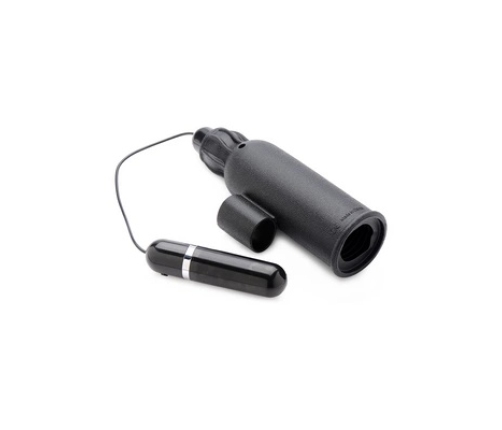 Lightning Stroke - Silicone Stroker with Vibrating Bullet