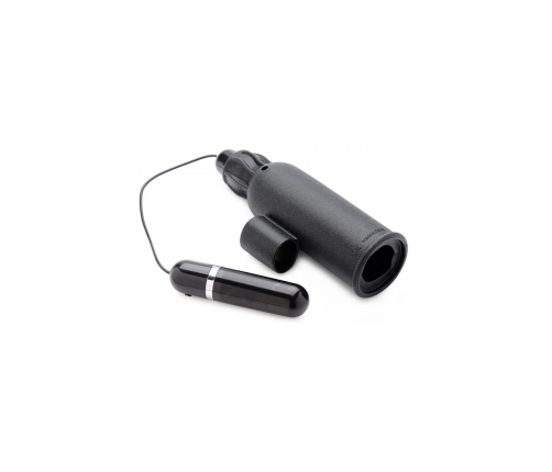 Lightning Stroke - Silicone Stroker with Vibrating Bullet