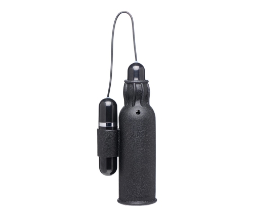 Lightning Stroke - Silicone Stroker with Vibrating Bullet