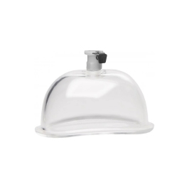 XR Brands Vagina Cylinder Large - Transparent Acrylic Anatomical Cup