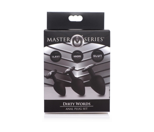 Dirty Words - Silicone Anal Plug Set