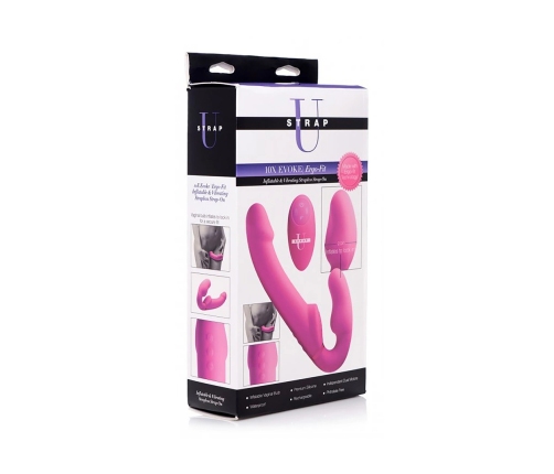 Evoke Ergo Fit - Strapless Strap-On with Remote Control