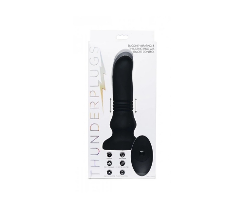 Silicone Vibrating and Thrusting Plu