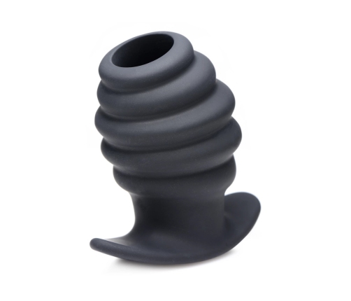 Hive Ass Tunnel - Silicone Ribbed Hollow Anal Plug - Large