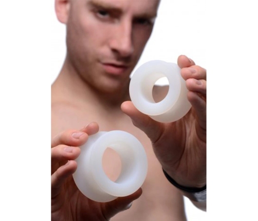 Stretch Master - 2-Piece Silicone Anal Ring Set