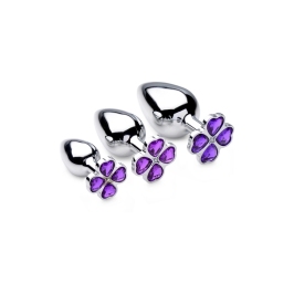 Violet Flower - Butt Plug Set - 3 Pieces