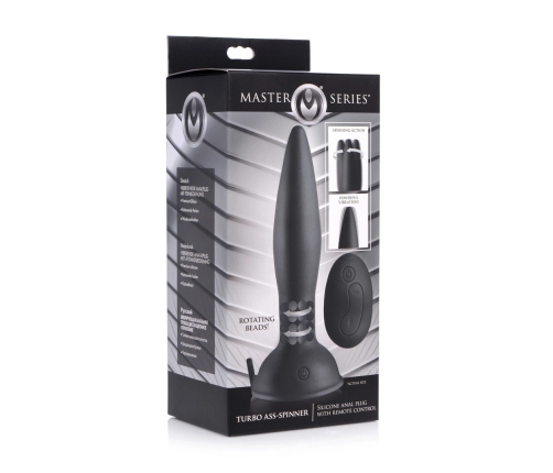 Turbo Ass-Spinner - Silicone Anal Plug with Remote Control