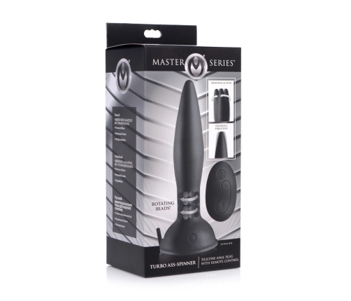 Turbo Ass-Spinner - Silicone Anal Plug with Remote Control