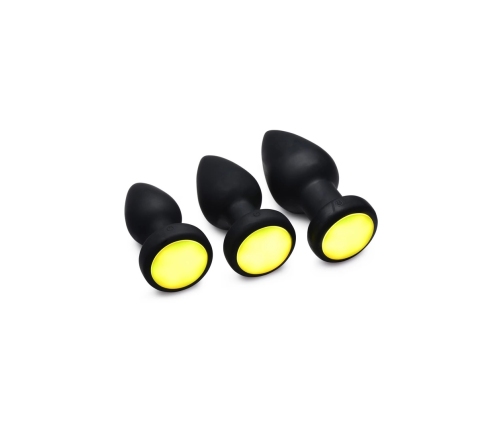 Silicone Vibrating LED Plug - Small