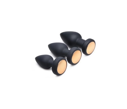 Silicone Vibrating LED Plug - Small
