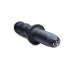 The Groove - Silicone Vibrator with Handle - Black