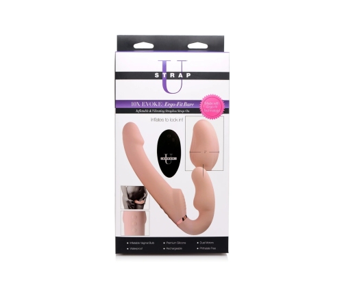 Evoke Ergo-Fit - Inflatable and Vibrating Strapless Strap-On