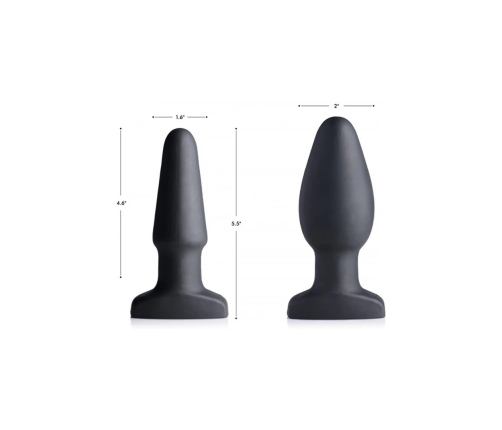 Inflatable Vibrating Silicone Butt Plug