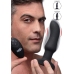 Inflatable Curved Vibrating Silicone Butt Plug