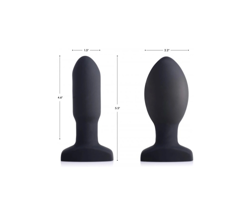 Inflatable Vibrating Silicone Butt Plug