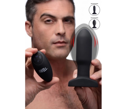 Inflatable Vibrating Silicone Butt Plug