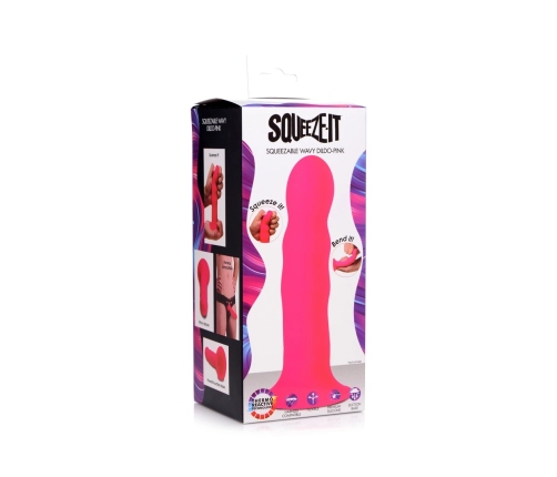 Squeezable Wavy Dildo