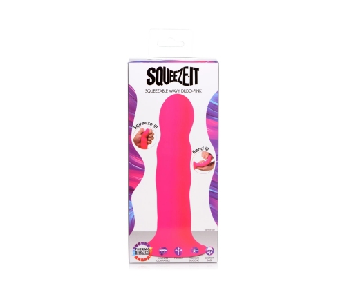 Squeezable Wavy Dildo