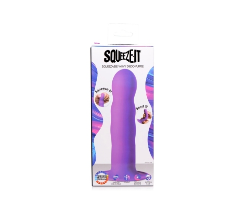 Squeezable Wavy Dildo