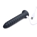 Master Series Power Screw Silicone Spiral Vibrator Black 20 cm