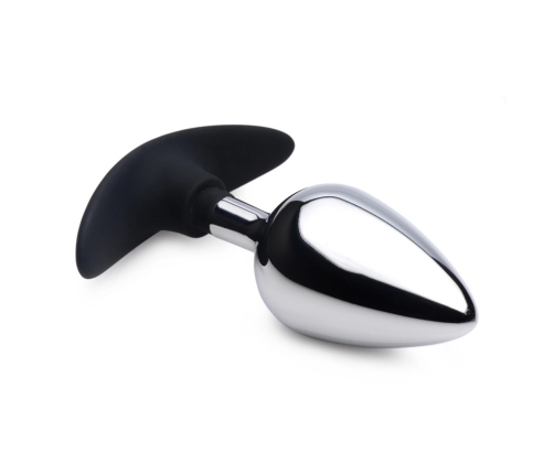 Dark Invader - Metal and Silicone Anal Plug - Large