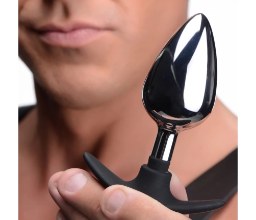Dark Invader - Metal and Silicone Anal Plug - Large