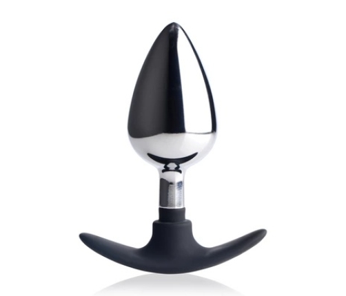 Dark Invader - Metal and Silicone Anal Plug - Large