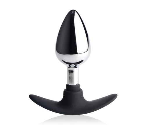 Dark Invader - Metal and Silicone Anal Plug - Medium