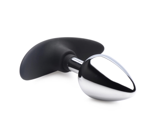 Dark Invader - Metal and Silicone Anal Plug - Medium