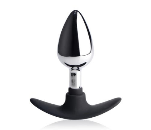 Dark Invader - Metal and Silicone Anal Plug - Medium