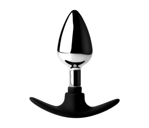 Dark Invader - Metal and Silicone Anal Plug - Medium