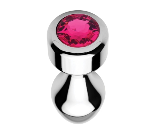 Pink Gemstone - Weighted Base Aluminum Plug - Large