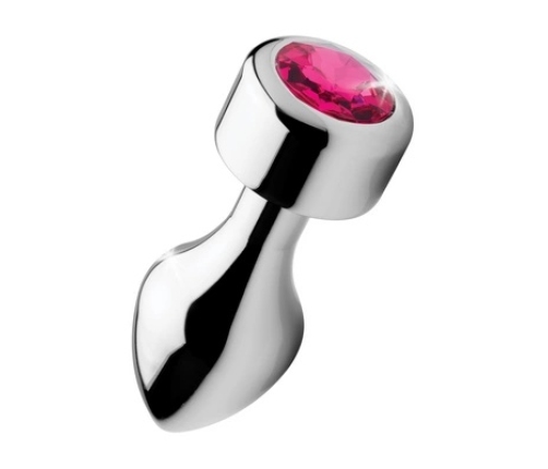 Pink Gemstone - Weighted Base Aluminum Plug - Large