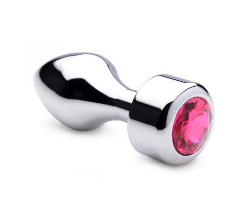 Pink Gemstone - Weighted Base Aluminum Plug - Large