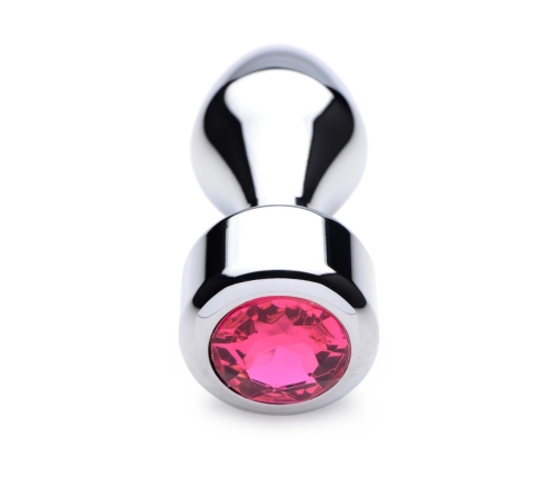 Pink Gemstone - Weighted Base Aluminum Plug - Large