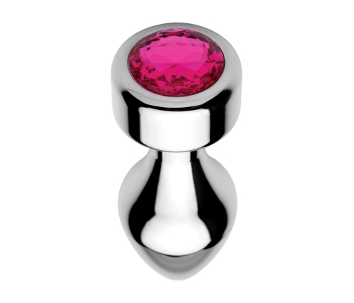Pink Gemstone - Weighted Base Aluminum Plug - Medium