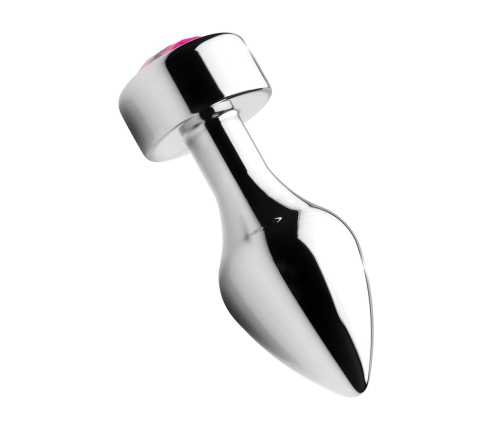 Pink Gemstone - Weighted Base Aluminum Plug - Medium