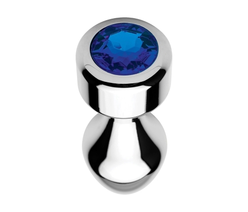 Blue Gemstone - Weighted Base Aluminum Plug - Large
