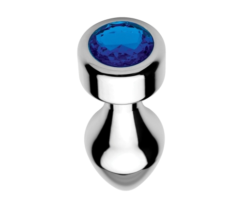 Blue Gemstone - Weighted Base Aluminum Plug - Medium