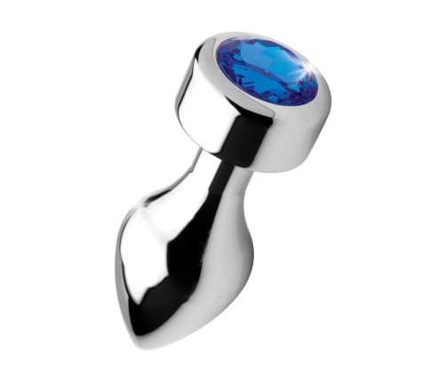 Blue Gemstone - Weighted Base Aluminum Plug - Medium