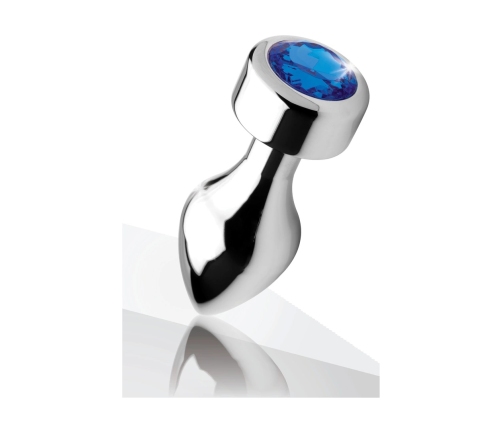 Blue Gemstone - Weighted Base Aluminum Plug - Medium