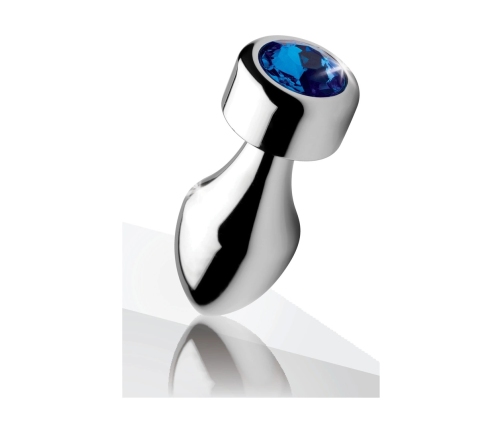 Blue Gemstone - Weighted Base Aluminum Plug - Small