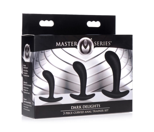 Dark Delights - 3 Piece Curved Anal Trainer Set