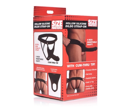 SM - Hollow Silicone Dildo Strap-On
