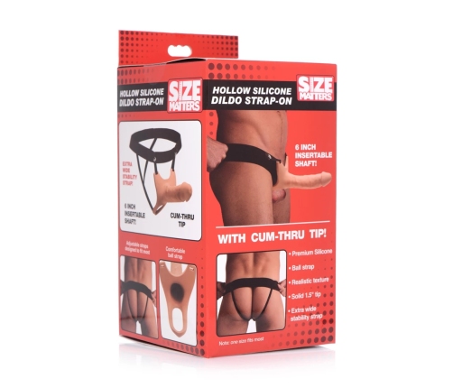 SM - Hollow Silicone Dildo Strap-On