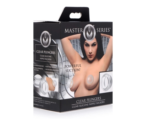 Clear Plungers - Silicone Nipple Suckers - L