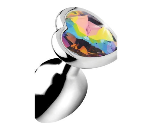 Rainbow Prism - Heart Butt Plug - Small