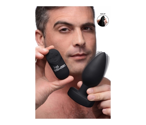 Smooth Vibrating Anal Plug with Remote Control
