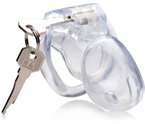 Clear Captor - Chastity Cage with Keys - Medium