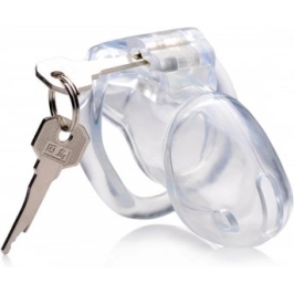 Clear Captor - Chastity Cage with Keys - Medium
